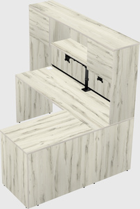 L-shaped office desk