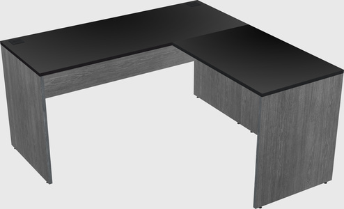 L-shaped office desk