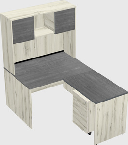 L-shaped office desk