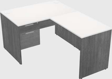 L-shaped office desk