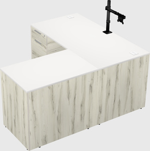 L-shaped office desk