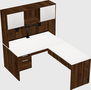 L-shaped office desk