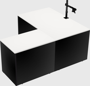 L-shaped office desk