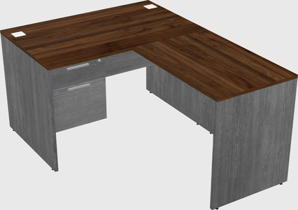 L-shaped office desk