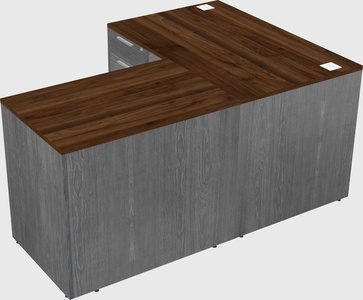 L-shaped office desk