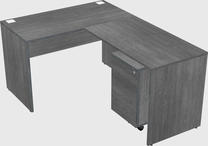 L-shaped office desk