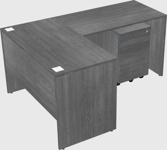 L-shaped office desk