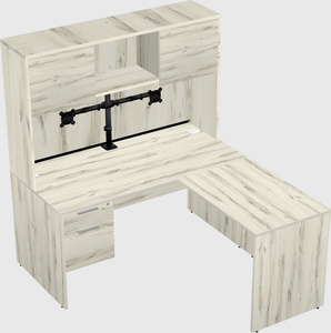L-shaped office desk