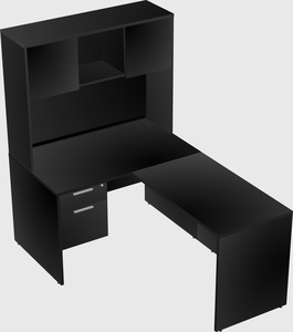 L-shaped office desk