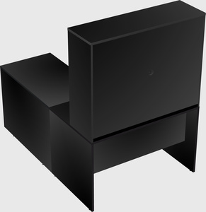 L-shaped office desk