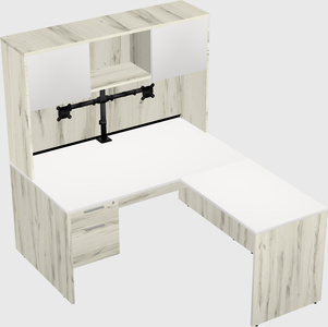 L-shaped office desk