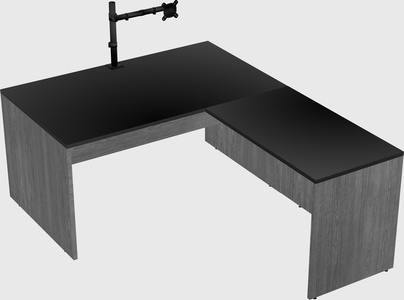 L-shaped office desk