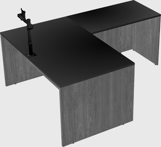 L-shaped office desk