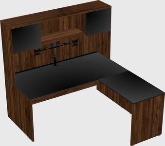 L-shaped office desk