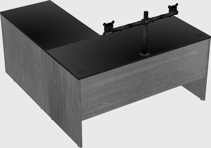 L-shaped office desk