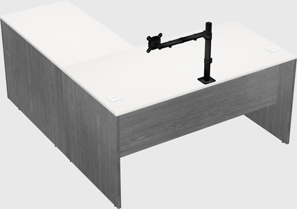 L-shaped office desk