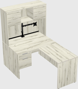 L-shaped office desk