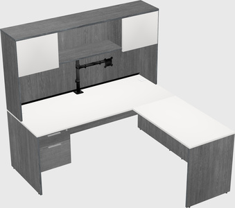 L-shaped office desk