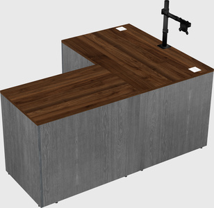 L-shaped office desk