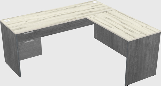 L-shaped office desk
