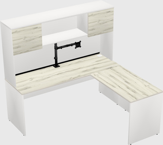 L-shaped office desk