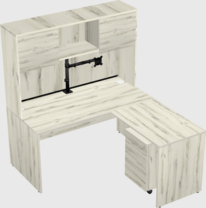L-shaped office desk