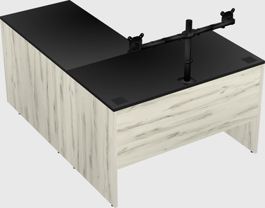 L-shaped office desk