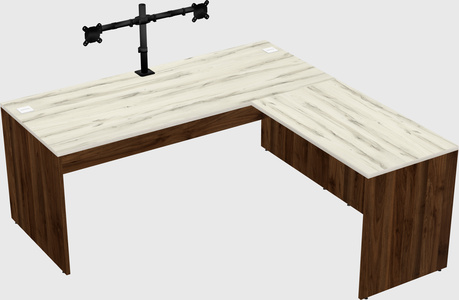 L-shaped office desk