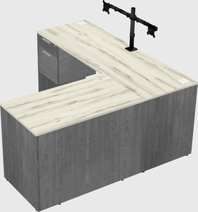 L-shaped office desk