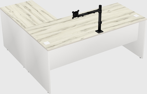 L-shaped office desk