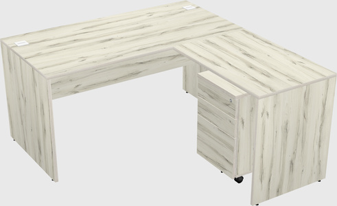 L-shaped office desk