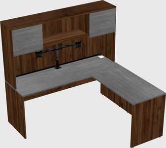 L-shaped office desk