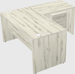 L-shaped office desk