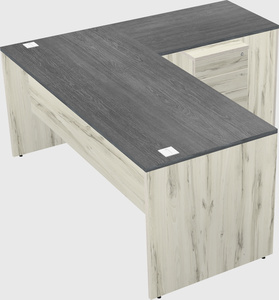 L-shaped office desk