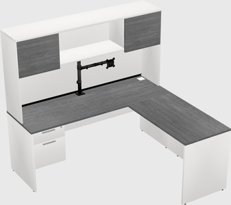 L-shaped office desk