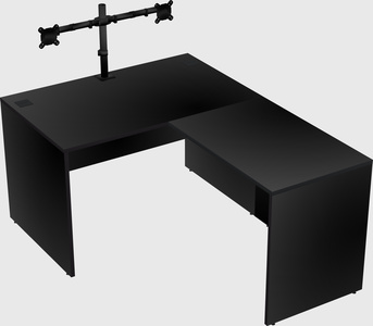 L-shaped office desk