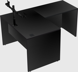 L-shaped office desk