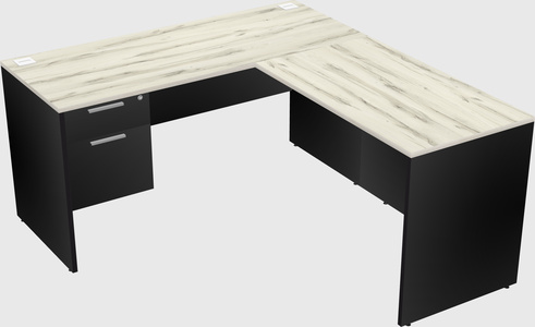 L-shaped office desk