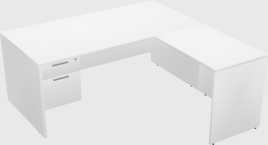 L-shaped office desk