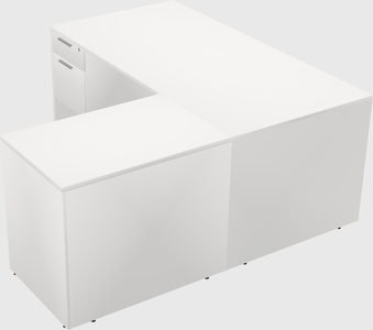 L-shaped office desk