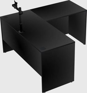 L-shaped office desk
