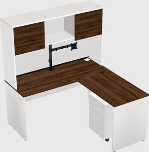 L-shaped office desk