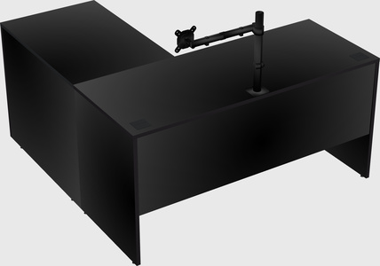 L-shaped office desk