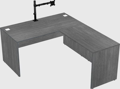 L-shaped office desk