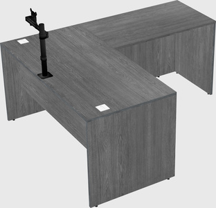 L-shaped office desk