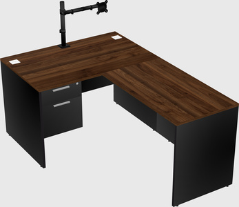 L-shaped office desk