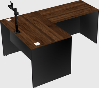 L-shaped office desk