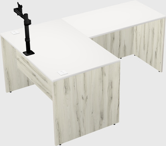 L-shaped office desk