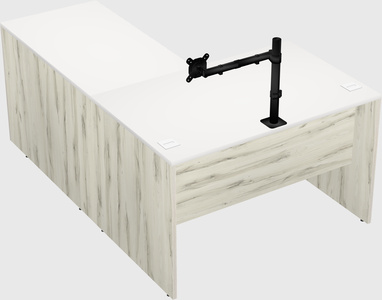 L-shaped office desk