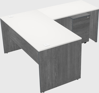 L-shaped office desk